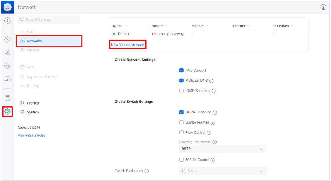 VLANs Switch UniFi 1