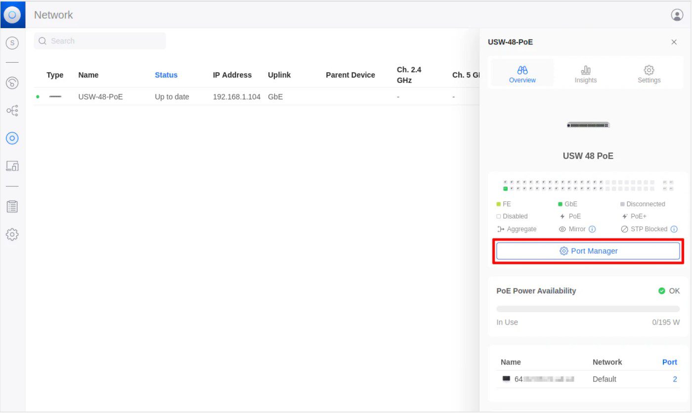 Configurar VLAN em Switch UniFi