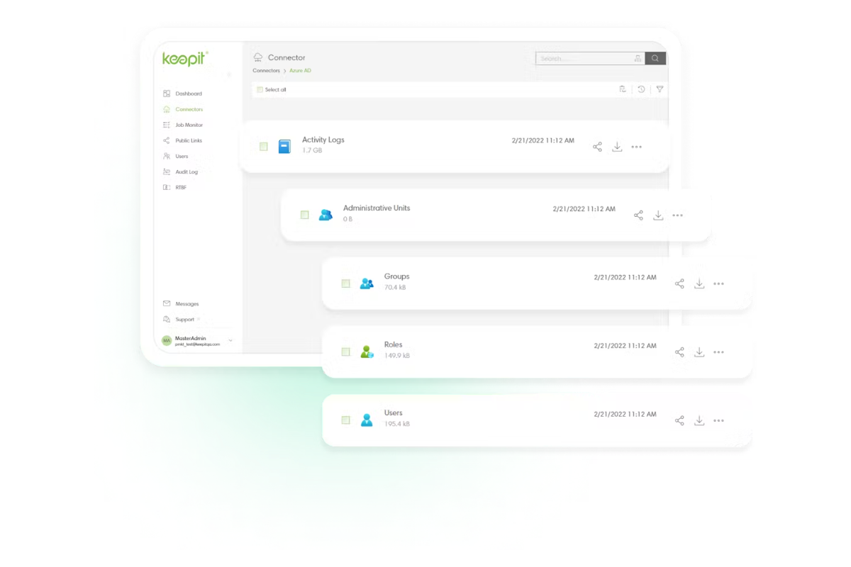 Keepit Backup Microsoft Entra ID