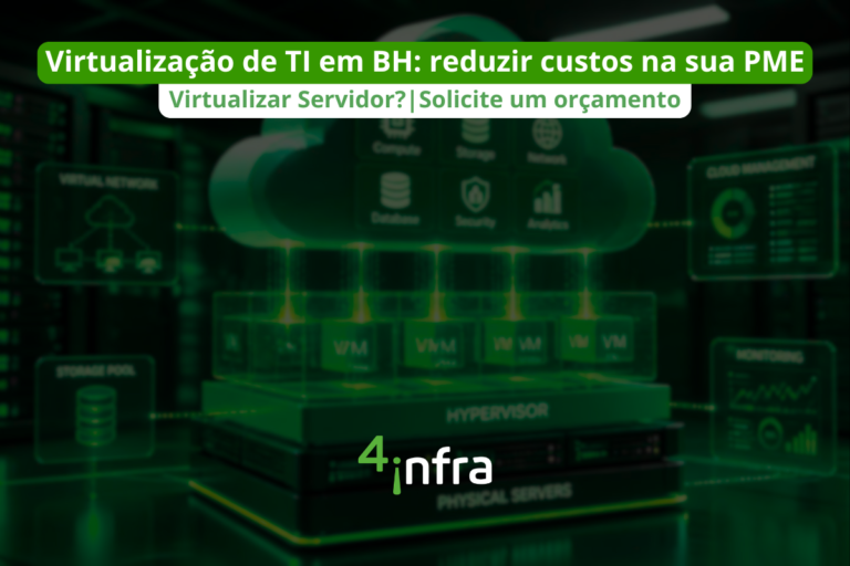 Virtualização de TI em BH: reduzir custos na sua PME